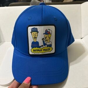 Blue Graphic Baseball Cap